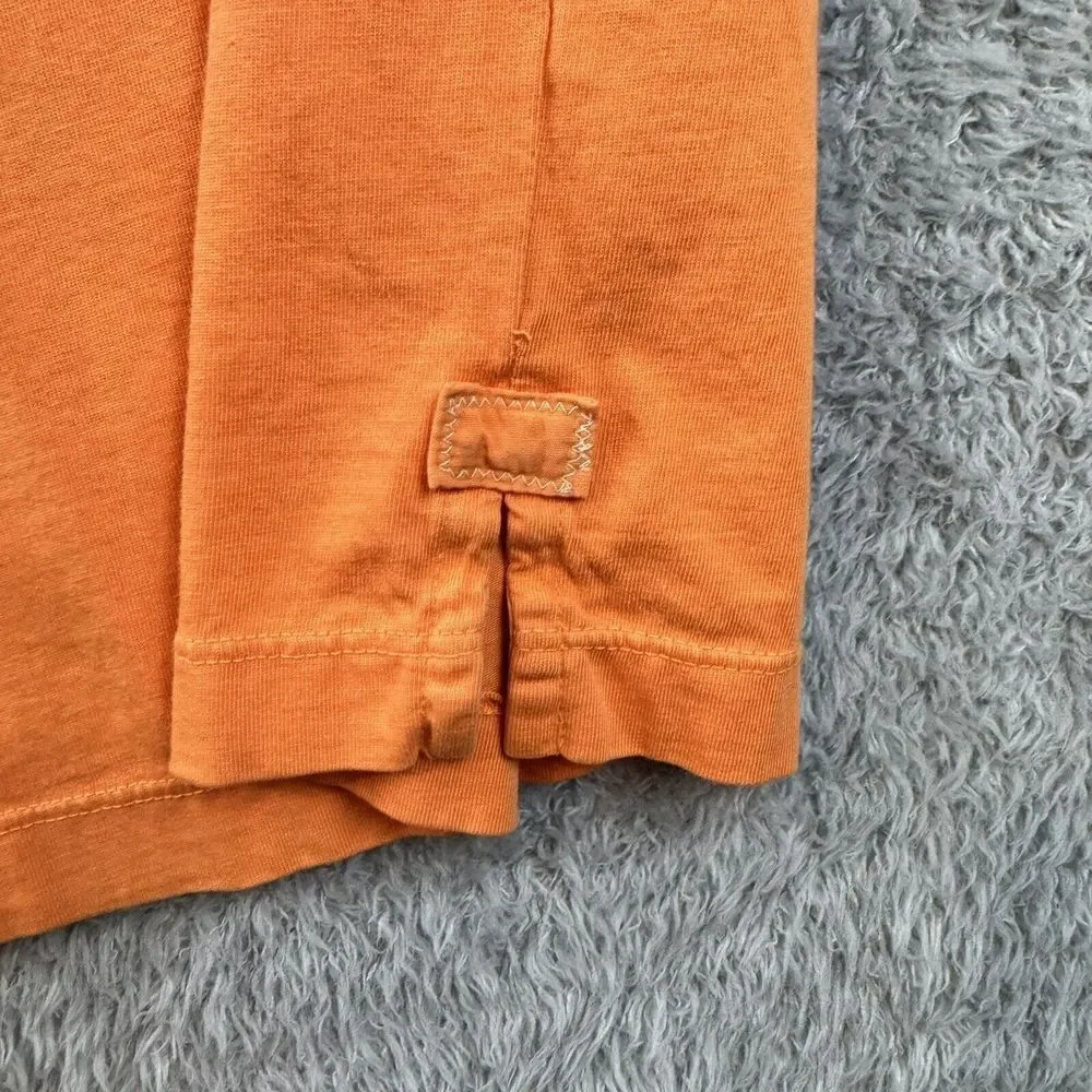 Tommy Bahama Mens Medium Short Sleeve Lightweight Pima Cotton Orange Polo Shirt - Picture 8 of 10